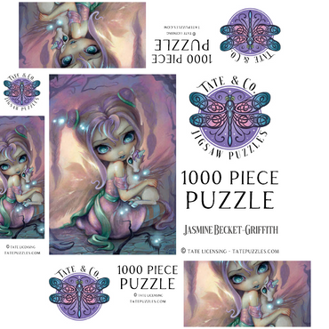 Unicorn Sunset Fairy - Jasmine Becket-Griffith 1000 Jigsaw Puzzle box 3D Modell