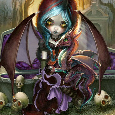 Vampire Dragonling - Jasmine Becket-Griffith 100 Jigsaw Puzzle 3D Modell