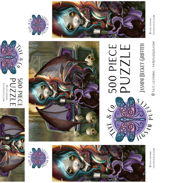 Vampire Dragonling - Jasmine Becket-Griffith 500 Jigsaw Puzzle box 3D Modell