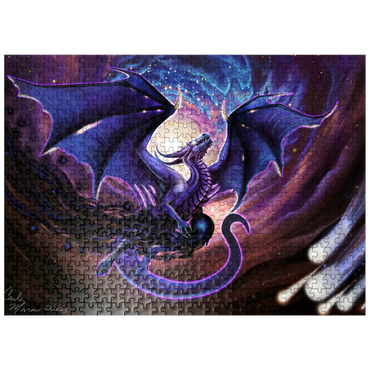 puzzleplate Dark Star Dragon - Carla Morrow 500 Jigsaw Puzzle