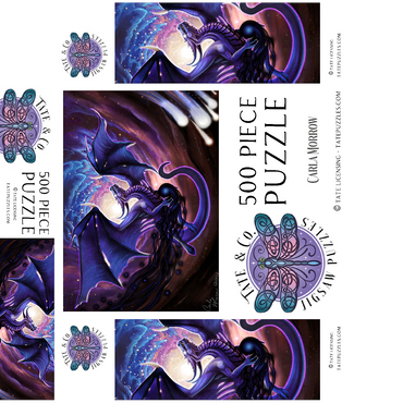 Dark Star Dragon - Carla Morrow 500 Jigsaw Puzzle box 3D Modell