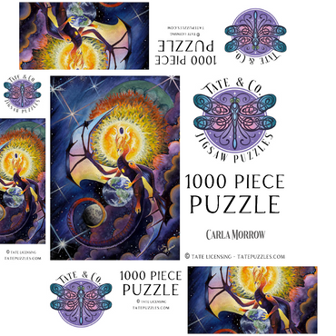 All that Is Dragon - Carla Morrow 1000 Jigsaw Puzzle box 3D Modell