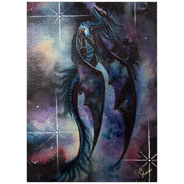 puzzleplate Carried by Darkness Dragon - Carla Morrow 1000 Jigsaw Puzzle