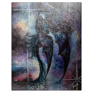 puzzleplate Carried by Darkness Dragon - Carla Morrow 100 Jigsaw Puzzle