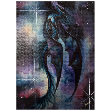puzzleplate Carried by Darkness Dragon - Carla Morrow 500 Jigsaw Puzzle