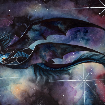 Carried by Darkness Dragon - Carla Morrow 500 Jigsaw Puzzle 3D Modell