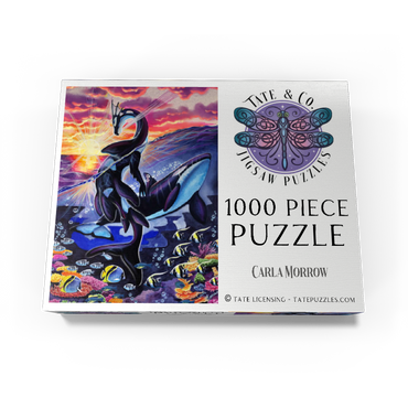 Ocean's Sunrise Orca - Carla Morrow 1000 Jigsaw Puzzle box view3