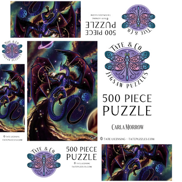 Strength of Light Dragon - Carla Morrow 500 Jigsaw Puzzle box 3D Modell