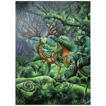 puzzleplate Hidden Guardian Dragon - Carla Morrow 1000 Jigsaw Puzzle