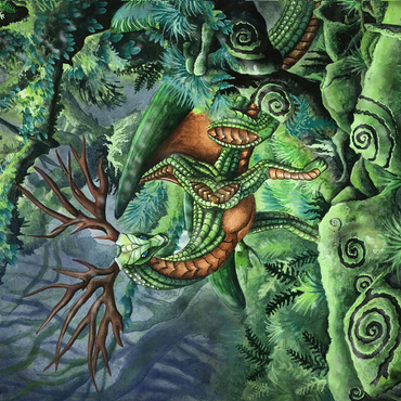 Hidden Guardian Dragon - Carla Morrow 500 Jigsaw Puzzle 3D Modell