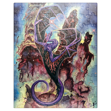 puzzleplate Pillars of Creation Space Dragon - Carla Morrow 100 Jigsaw Puzzle