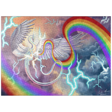 puzzleplate Light Weaver Rainbow Dragon - Carla Morrow 1000 Jigsaw Puzzle