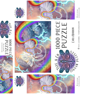 Light Weaver Rainbow Dragon - Carla Morrow 1000 Jigsaw Puzzle box 3D Modell