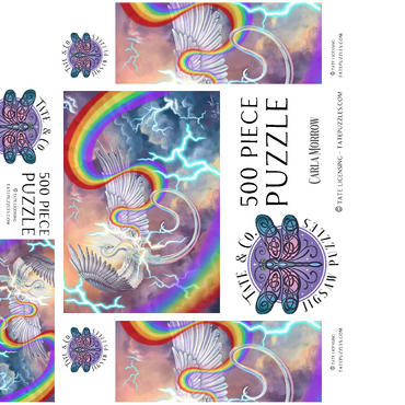 Light Weaver Rainbow Dragon - Carla Morrow 500 Jigsaw Puzzle box 3D Modell