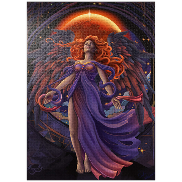 puzzleplate Lunar Veil Angel - Carla Morrow 1000 Jigsaw Puzzle