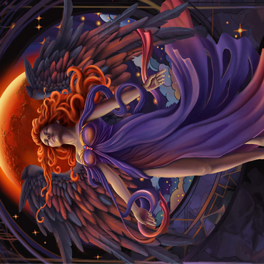 Lunar Veil Angel - Carla Morrow 100 Jigsaw Puzzle 3D Modell