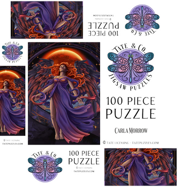Lunar Veil Angel - Carla Morrow 100 Jigsaw Puzzle box 3D Modell