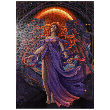 puzzleplate Lunar Veil Angel - Carla Morrow 500 Jigsaw Puzzle