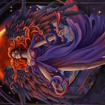 Lunar Veil Angel - Carla Morrow 500 Jigsaw Puzzle 3D Modell