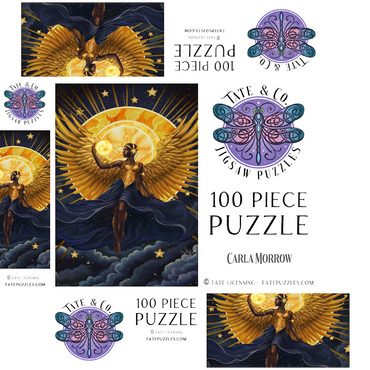 Solar Flame Angel - Carla Morrow 100 Jigsaw Puzzle box 3D Modell