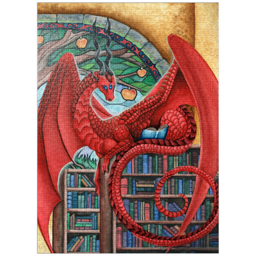 puzzleplate Watcher of Knowledge Dragon - Carla Morrow 1000 Jigsaw Puzzle
