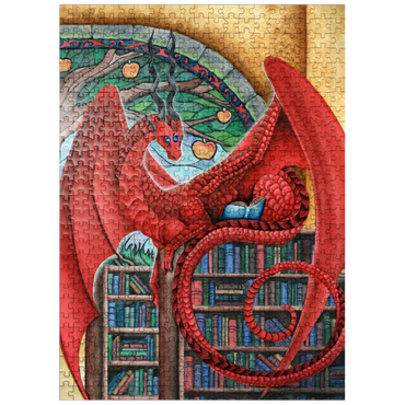 puzzleplate Watcher of Knowledge Dragon - Carla Morrow 500 Jigsaw Puzzle