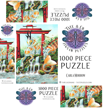 The Empress Dragon - Carla Morrow 1000 Jigsaw Puzzle box 3D Modell