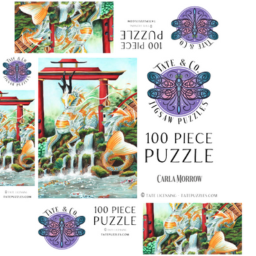 The Empress Dragon - Carla Morrow 100 Jigsaw Puzzle box 3D Modell