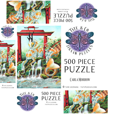 The Empress Dragon - Carla Morrow 500 Jigsaw Puzzle box 3D Modell