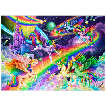 puzzleplate Rainbow Dreams Unicorns - Carla Morrow 500 Jigsaw Puzzle