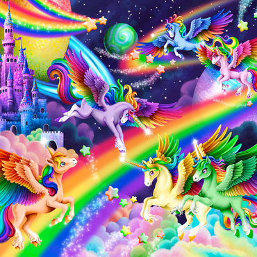 Rainbow Dreams Unicorns - Carla Morrow 500 Jigsaw Puzzle 3D Modell