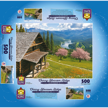 Cherry Blossom Ridge 500 Jigsaw Puzzle box 3D Modell