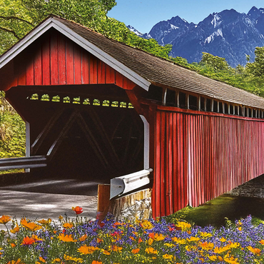 Covered Bridge Pass 1000 Jigsaw Puzzle 3D Modell