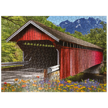 puzzleplate Covered Bridge Pass 500 Jigsaw Puzzle