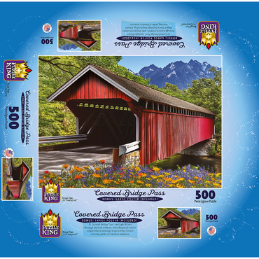 Covered Bridge Pass 500 Jigsaw Puzzle box 3D Modell