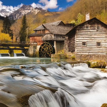 Rivers Bend Watermill 500 Jigsaw Puzzle 3D Modell