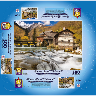 Rivers Bend Watermill 500 Jigsaw Puzzle box 3D Modell
