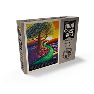 Psalm 1:1-3, Vintage Poster 1000 Jigsaw Puzzle box view2