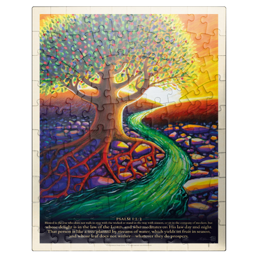 puzzleplate Psalm 1:1-3, Vintage Poster 100 Jigsaw Puzzle