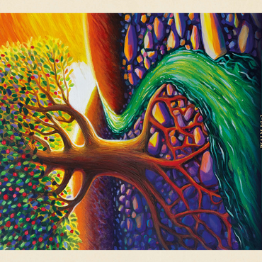 Psalm 1:1-3, Vintage Poster 500 Jigsaw Puzzle 3D Modell