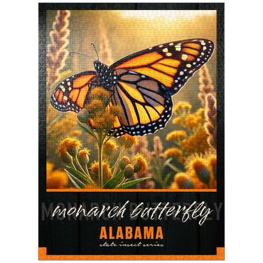 puzzleplate Alabama, Monarch Butterfly: State Insects Series 1000 Jigsaw Puzzle