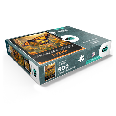 Alabama, Monarch Butterfly: State Insects Series 500 Jigsaw Puzzle box view1