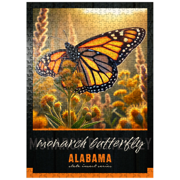 puzzleplate Alabama, Monarch Butterfly: State Insects Series 500 Jigsaw Puzzle