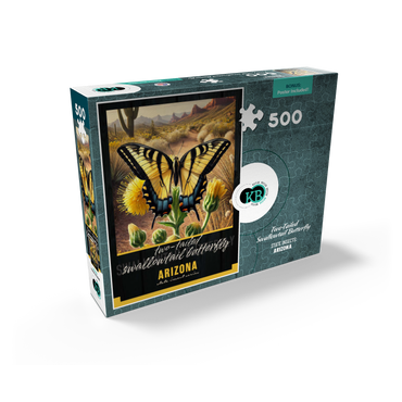 Arizona, Two-Tailed Swallowtail Butterfly: State Insects Series 500 Jigsaw Puzzle box view2