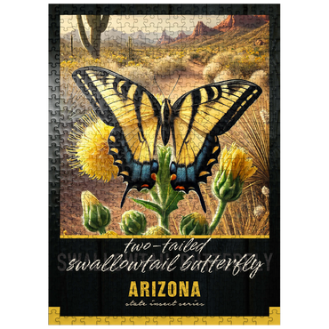 puzzleplate Arizona, Two-Tailed Swallowtail Butterfly: State Insects Series 500 Jigsaw Puzzle