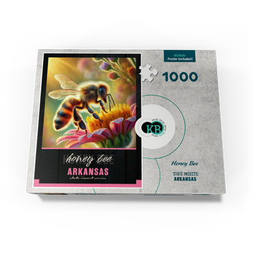 Arkansas, Honey Bee: State Insects Series 1000 Jigsaw Puzzle box view3