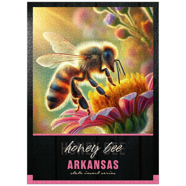 puzzleplate Arkansas, Honey Bee: State Insects Series 1000 Jigsaw Puzzle