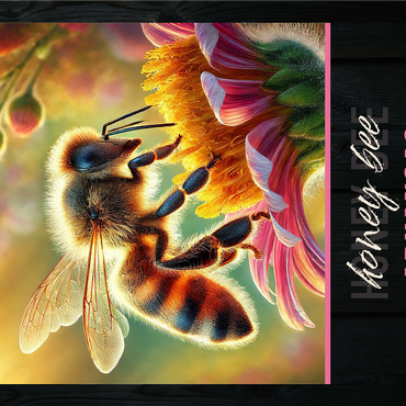 Arkansas, Honey Bee: State Insects Series 1000 Jigsaw Puzzle 3D Modell