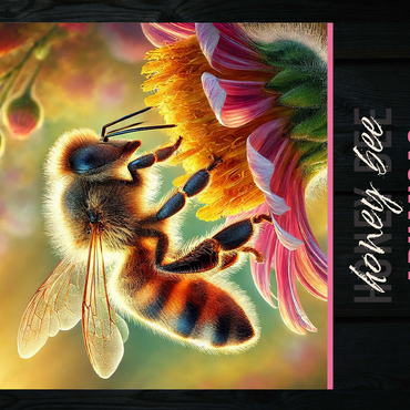 Arkansas, Honey Bee: State Insects Series 500 Jigsaw Puzzle 3D Modell