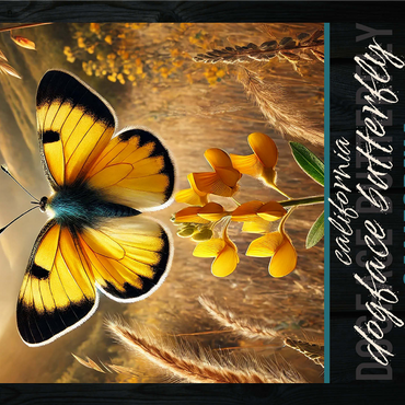 California, Dogface Butterfly: State Insects Series 1000 Jigsaw Puzzle 3D Modell